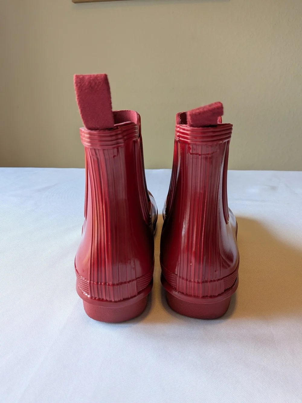 Hunter Short Gloss Rain Boots - Red